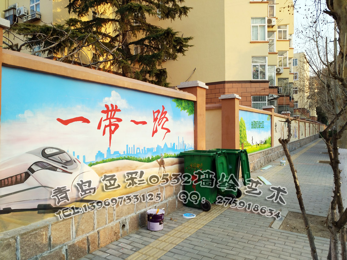 社區(qū)文化墻彩繪 圍傳統(tǒng)文化墻彩繪