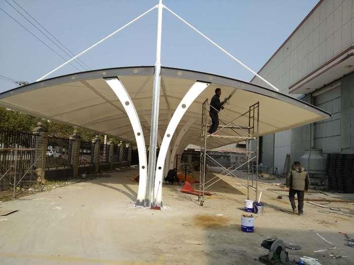 浙鑫膜結(jié)構(gòu)景觀棚安裝 膜結(jié)構(gòu)充電樁棚
