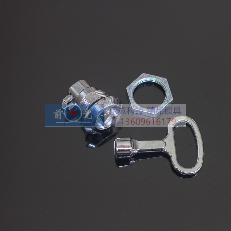 機(jī)柜鎖圓柱轉(zhuǎn)舌鎖大號MS826D回位碰鎖撞鎖信箱鎖 自動鎖止