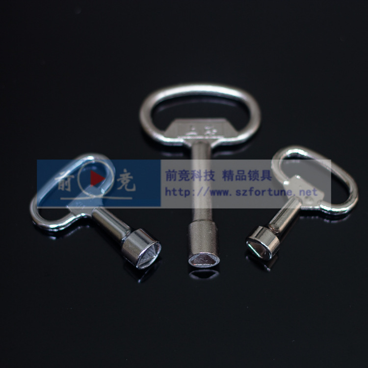 MS705三角鑰匙 鋅合金壓鑄 機箱機柜門鎖三角通用匙 MS705三角鑰匙三角通用匙