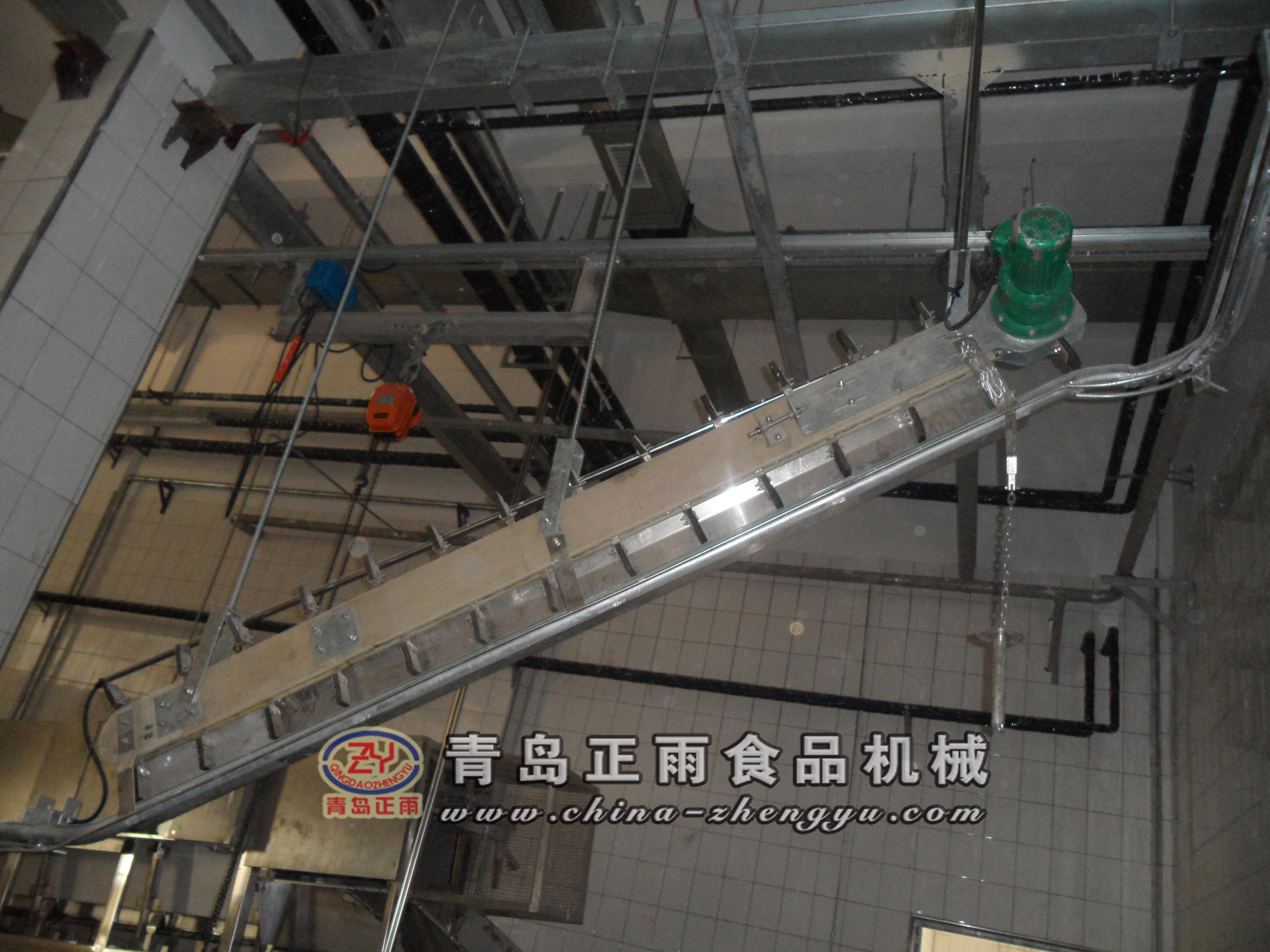 豬牛羊屠宰設(shè)備管軌滑輪回空輸送機(jī)圖片