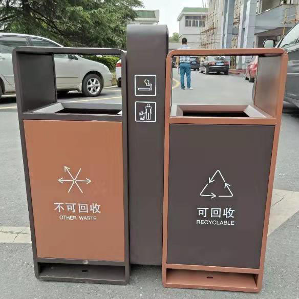 戶外鍍鋅板垃圾桶圖片/戶外鍍鋅板垃圾桶樣板圖 (4)