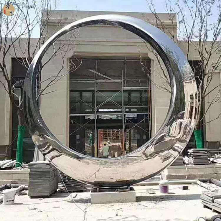 卓發(fā)不銹鋼雕塑廠家 石家莊不銹鋼雕塑供應(yīng) 發(fā)光不銹鋼月亮雕塑 不銹鋼雕塑定制