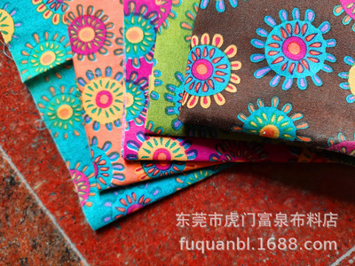 滌棉翠花印花 玩具、手袋、鞋材、制衣用布 東莞滌棉翠花印花