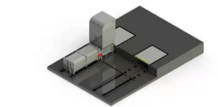 22方水平分体式压缩垃圾站 22方水平分体式压缩垃圾站（后平台上料）22方水平分体式压缩垃圾站厂家图片