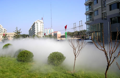 景观造雾人造雾园林造雾造景公园造雾雾森景观景区造雾图片