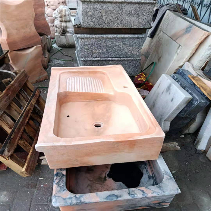 供應大理石洗手池 洗臉池 石頭洗臉盆