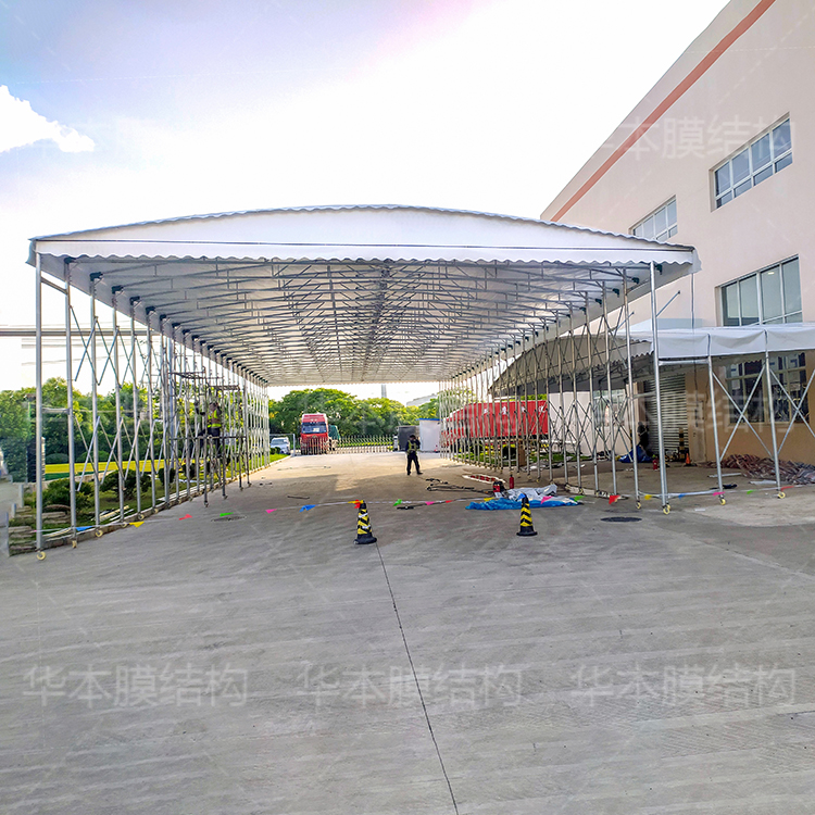 廠房電動雨棚圖片/廠房電動雨棚樣板圖 (4)