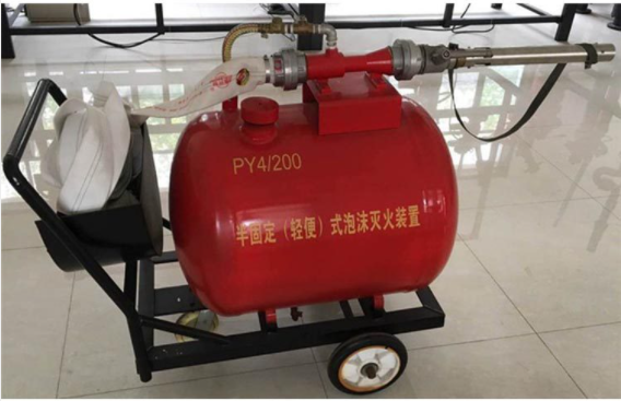 輕便式泡沫罐  輕便式泡沫罐廠家 半固定式泡沫罐 推車式泡沫滅火器材 吉星安圖片