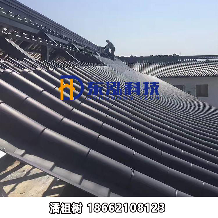 0.8mm厚720型仿古金屬瓦圖片/0.8mm厚720型仿古金屬瓦樣板圖 (3)