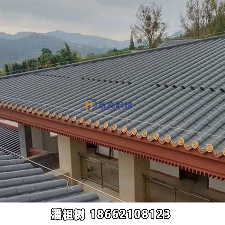 1.0mm厚720型仿古金屬瓦圖片/1.0mm厚720型仿古金屬瓦樣板圖 (4)