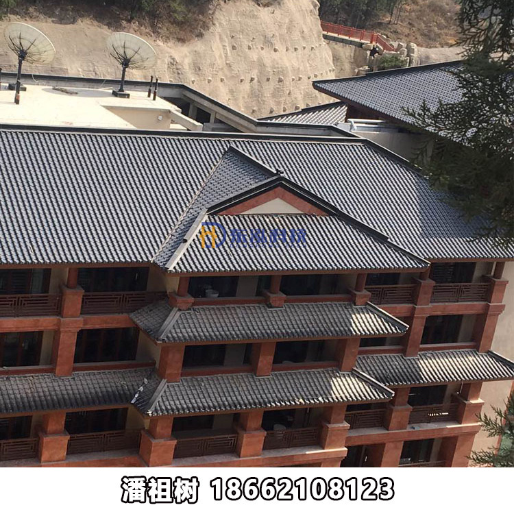 765型仿古建筑瓦 0.7mm厚鋁鎂錳仿古瓦 古建屋面金屬琉璃瓦 門頭、連廊古建瓦