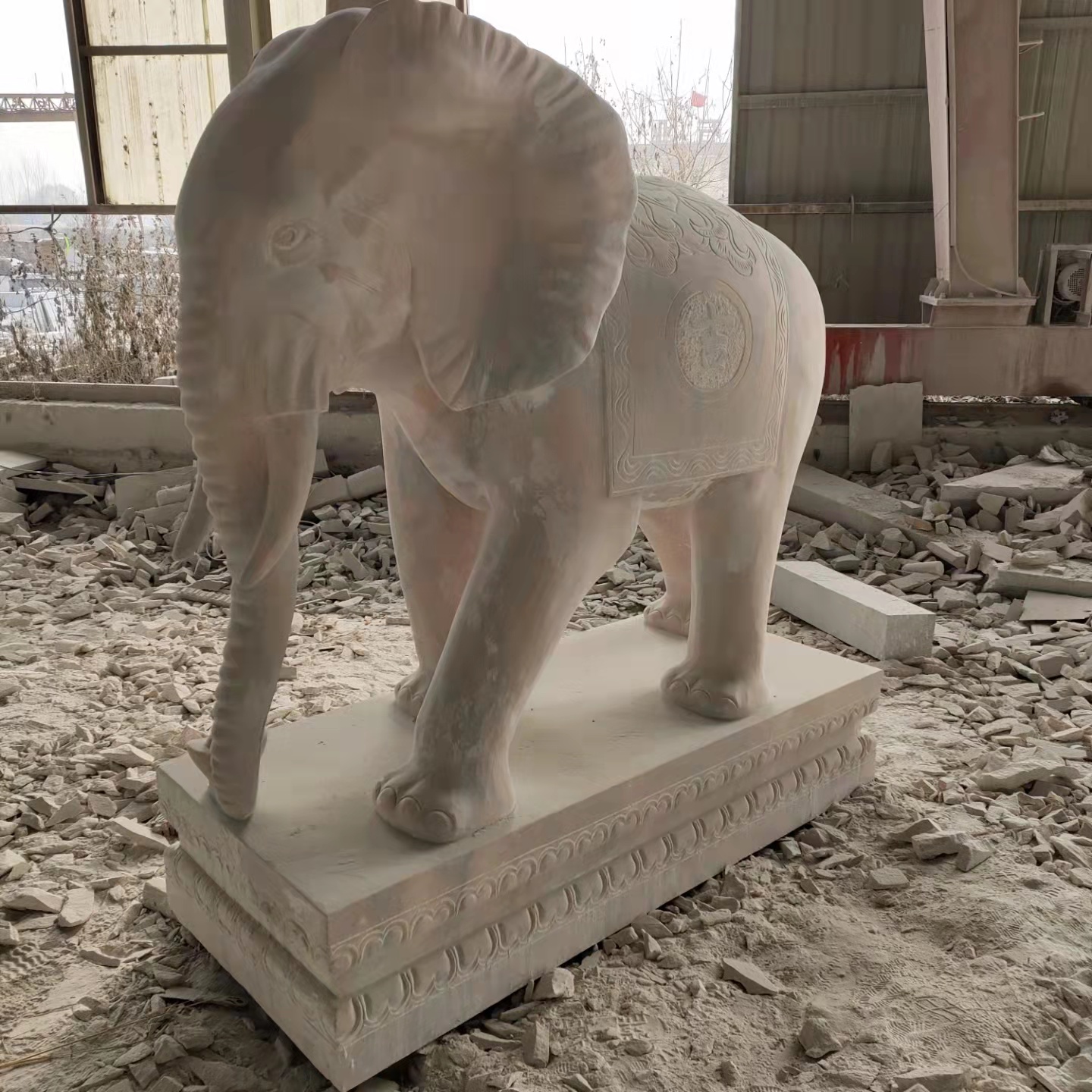 石獅子雕刻圖片/石獅子雕刻樣板圖 (1)