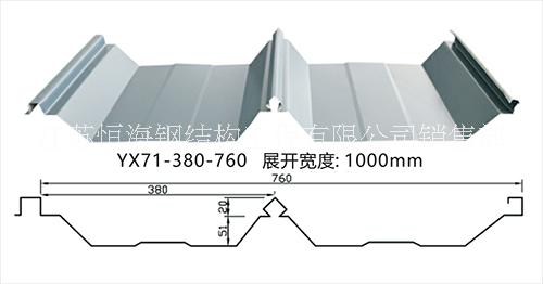 YX71-380-760角馳瓦加工定做，恒海彩鋼瓦供應(yīng)商