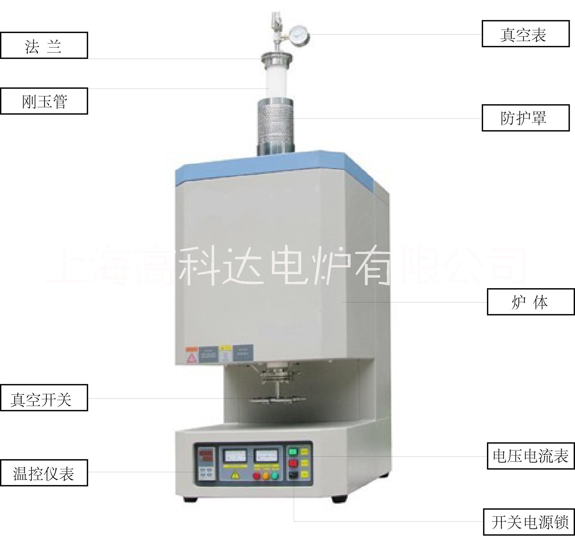 上海高科达电炉气氛保护垂直管式炉图片