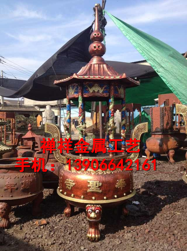 六龍柱香爐圖片/六龍柱香爐樣板圖 (1)