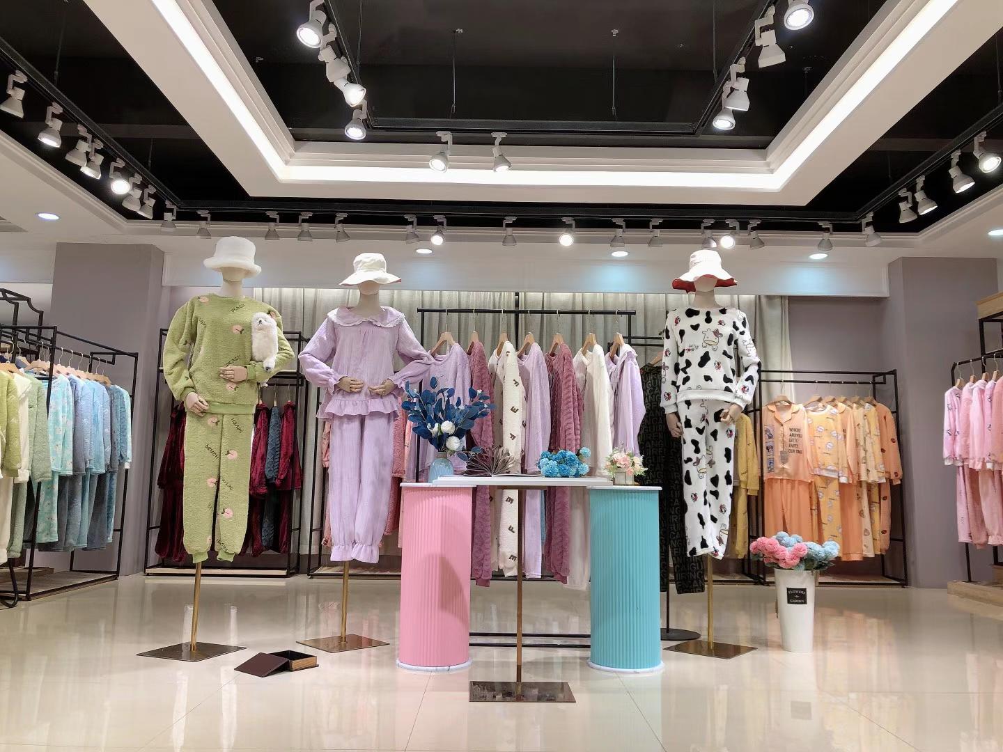 羅佧秀羊羔加厚款系列家居服2021秋冬新款品牌折扣女裝走份批發(fā)女裝實體店拿貨渠道