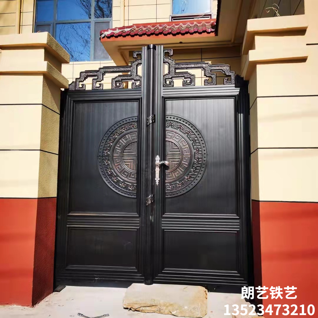 河南鐵藝鋁藝大門 華豐鐵藝廠家定制鐵藝大門批發(fā)
