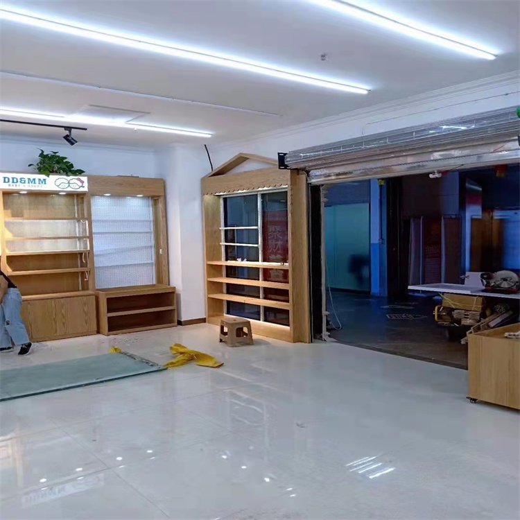 森匠木業(yè) 母嬰展示柜 兒童玩具紙尿褲創(chuàng)意木質(zhì)柜