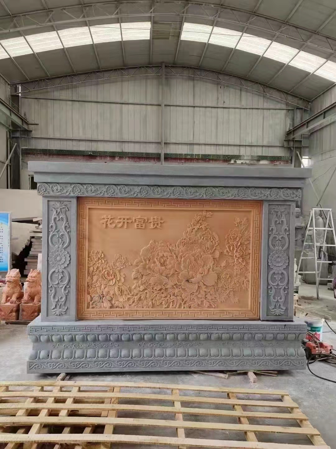 石雕影壁墻圖片/石雕影壁墻樣板圖 (4)