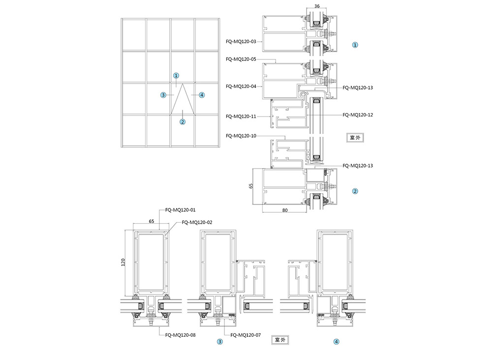 明框幕墻圖片/明框幕墻樣板圖 (1)