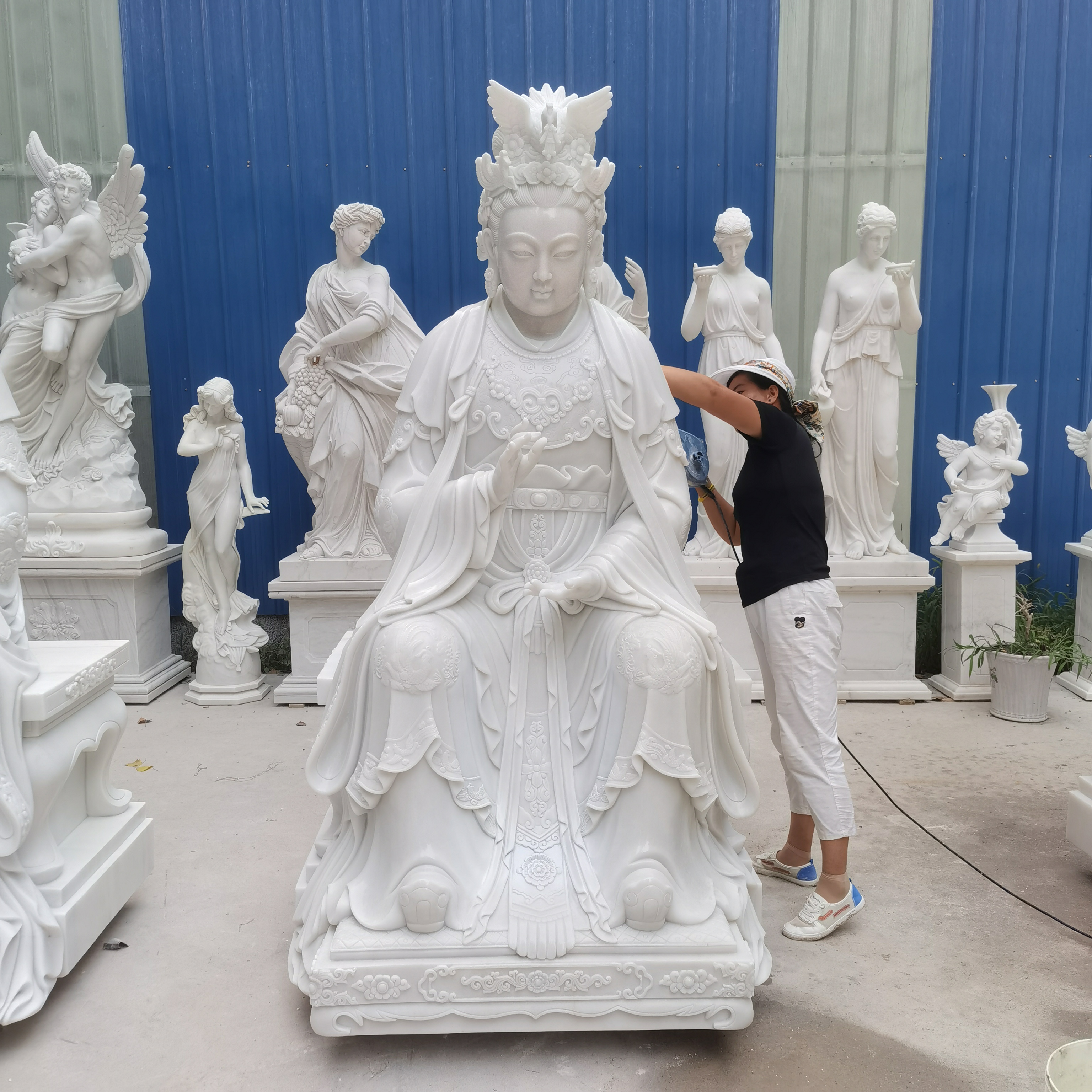 漢白玉觀音像圖片/漢白玉觀音像樣板圖 (3)