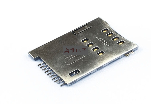 8+2PIN SIM卡座自彈式10PIN卡槽無(wú)柱現(xiàn)貨熱銷(xiāo) SIM卡座8+2P自彈圖片