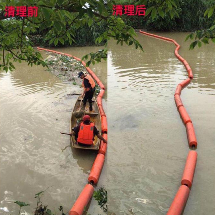 拦污浮筒管道浮筒托管浮漂夹管浮体图片