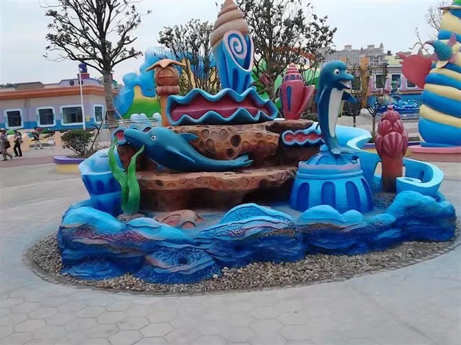 桂林沃德園林水泥卡通造型雕塑假山假樹仿木欄桿制作