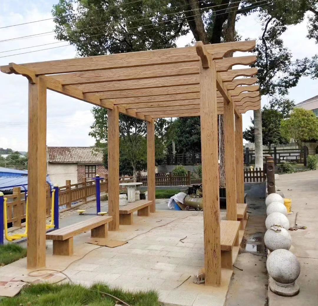 仿木花架圖片/仿木花架樣板圖 (1)