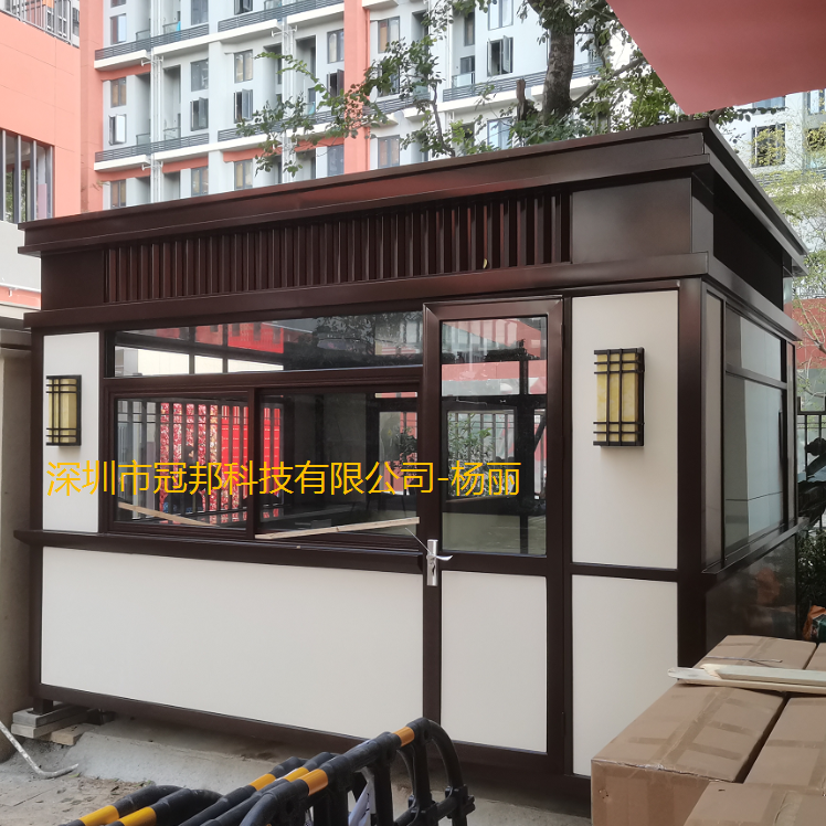 停車場收費崗亭圖片/停車場收費崗亭樣板圖 (4)