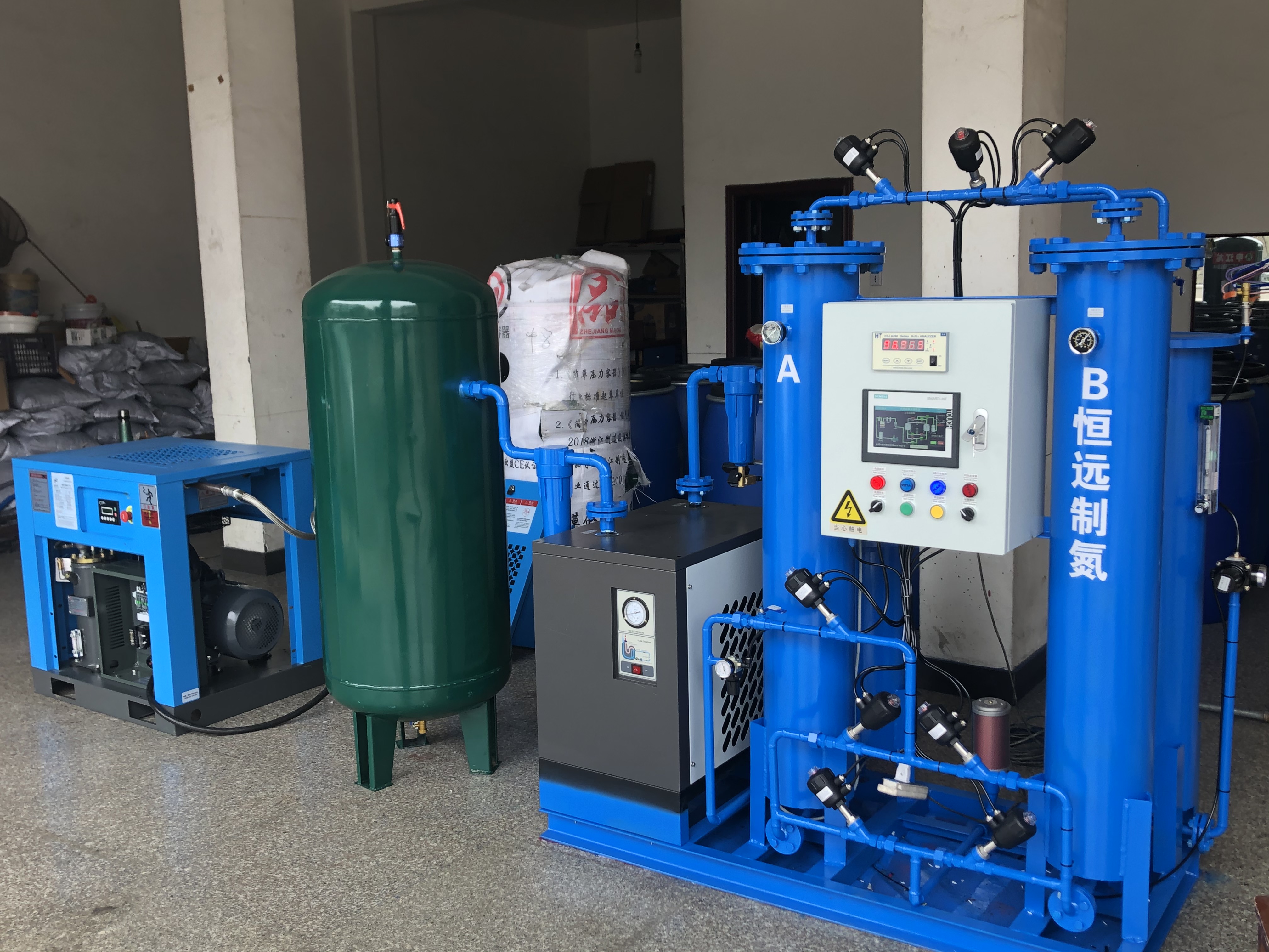 工業(yè)制氮機、氮氣純化設備、氮氣機