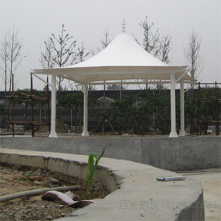 陜西張拉膜涼亭多少錢制作廠家哪里有賣