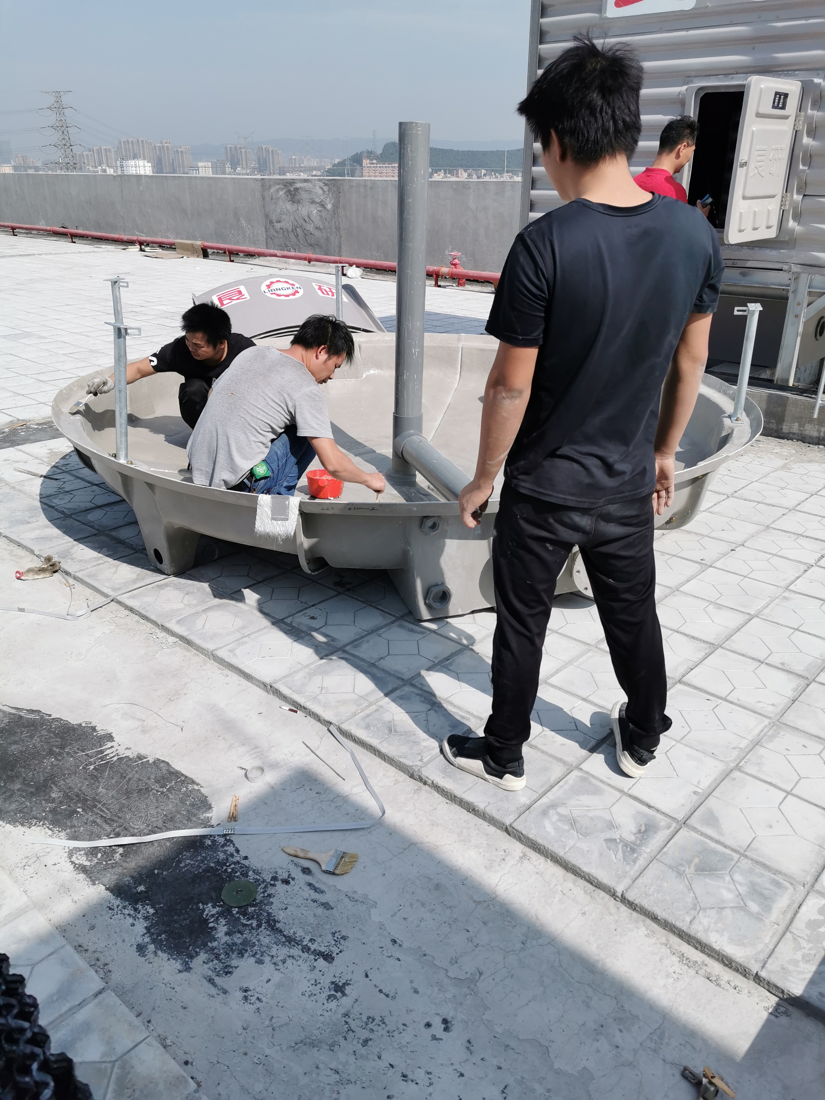 冷卻塔安裝圖片/冷卻塔安裝樣板圖 (3)