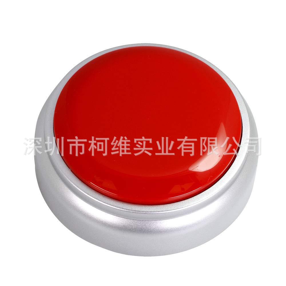 廠家現(xiàn)貨供應紅銀大按鍵錄音按鈕 發(fā)聲模塊 ABS材質(zhì)30秒錄音玩具發(fā)聲盒
