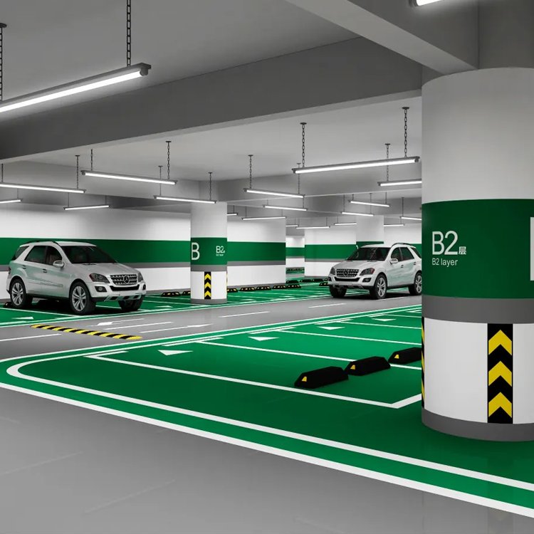 地下車庫標線廠家圖片/地下車庫標線廠家樣板圖 (2)