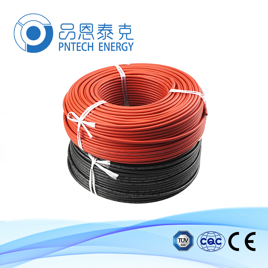 太陽(yáng)能光伏電纜 1*10mm2雙層絕緣護(hù)套 TUV認(rèn)證光伏單芯直流電纜