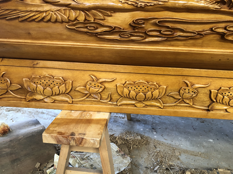 專(zhuān)業(yè)定制陰沉金絲楠木棺材定做手工棺材