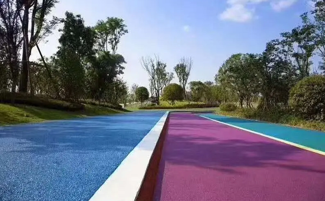 西安透水路面，彩色瀝青路面用途 透水路面道路工程