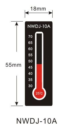 25-70度NWDJ-10A 可逆温度标签整本10贴