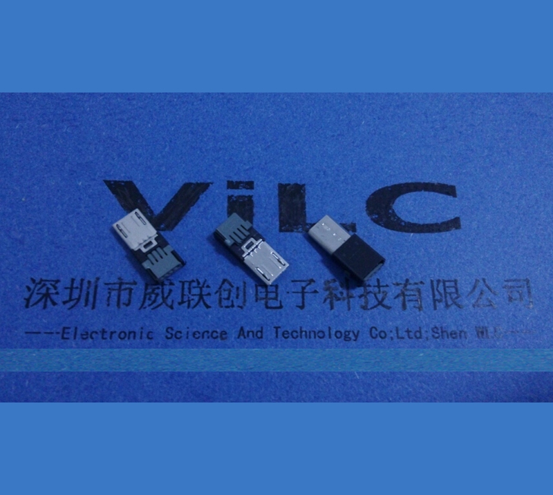 刺破式MICRO 5PIN USB公头图片