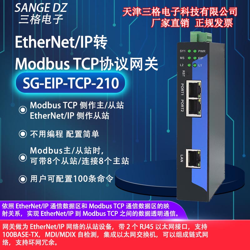 Ethernet/IP转modbusTCP图片