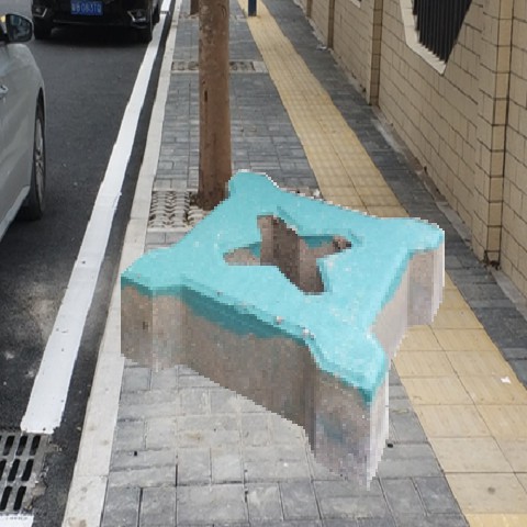 施工樹池鋪水泥圓孔磚圖片/施工樹池鋪水泥圓孔磚樣板圖 (3)