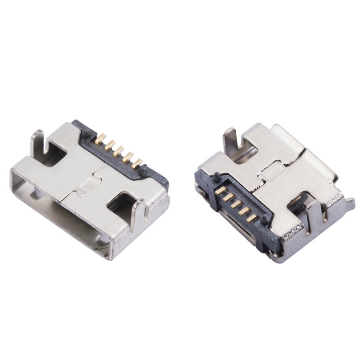 四腳DIP插板7.2 MICRO USB 5P母座圖片/四腳DIP插板7.2 MICRO USB 5P母座樣板圖 (2)