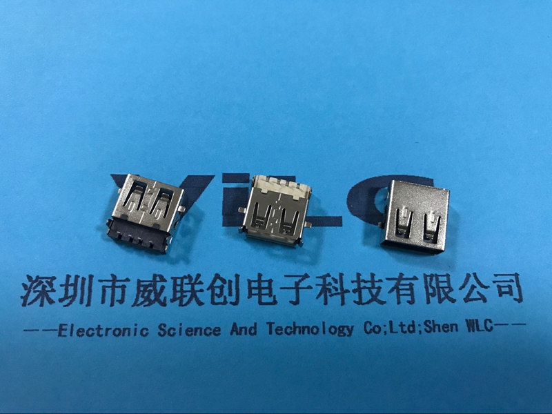 A母90度 沉板USB2.0母座图片