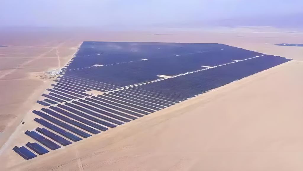 甘肃沙漠太阳能发电solarpowerstation太阳能发电-寿命大于25年