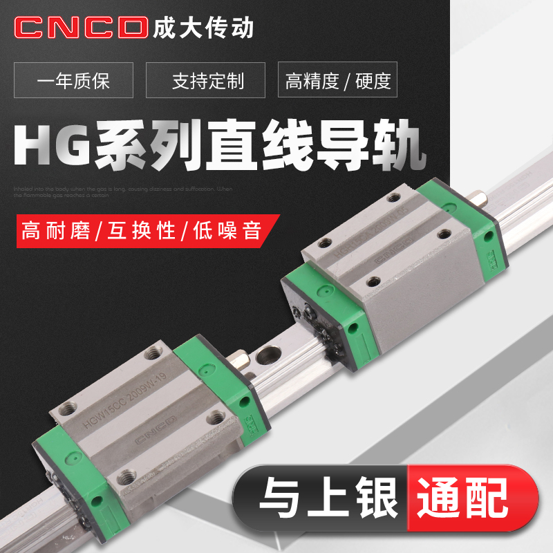 导轨滑块批发HGH15CA HGH20CA HGH25CA国产直 线导轨精密方形滑块图片