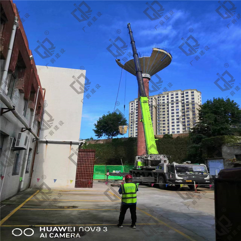 倒錐殼水塔拆除圖片/倒錐殼水塔拆除樣板圖 (2)