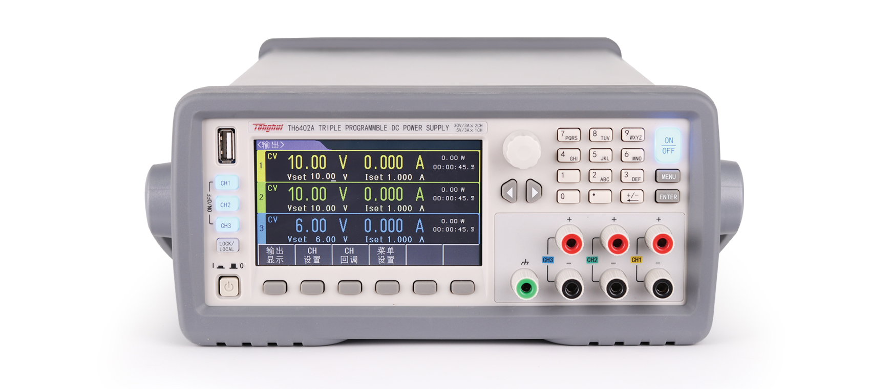 供应同惠三通道可编程线性直流电源TH6402A/TH6402/TH6412/TH6413图片