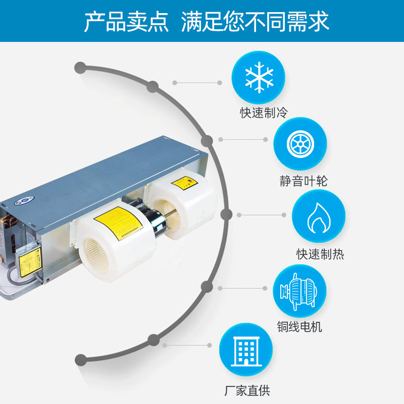 风机盘管水空调厂家_卧式暗装中央空调井水电话图片